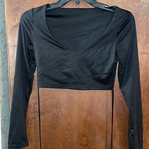 Black crop top
